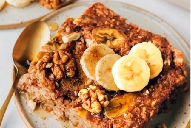 Pan-de-Avena-y-Platano2 Pan de Avena y Plátano Clásico al Microondas