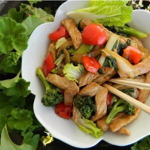 Receta rápida de Salteado de Cerdo con Verduras frescas