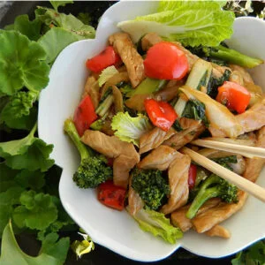 Receta rápida de Salteado de Cerdo con Verduras frescas